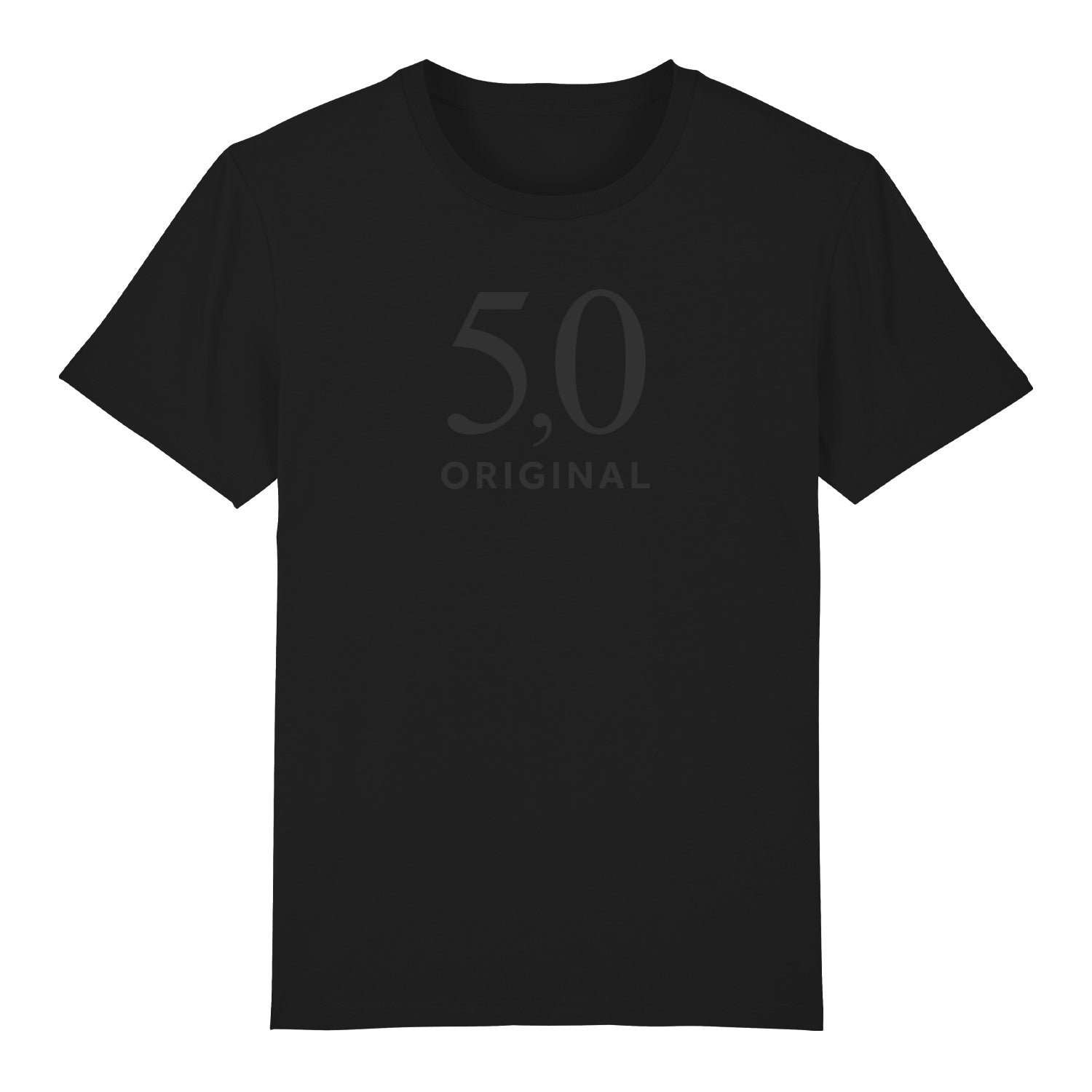 5,0 ORIGINAL T-Shirt, Unisex, Logo grau