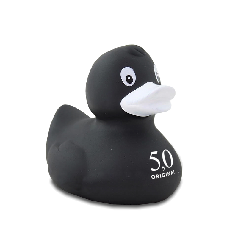 5,0 ORIGINAL Badeente, Logo weiß