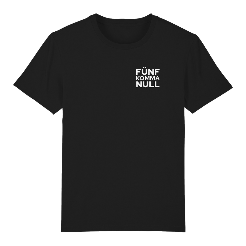 5,0 ORIGINAL T-Shirt, Unisex, FÜNFKOMMANULL-Schrift