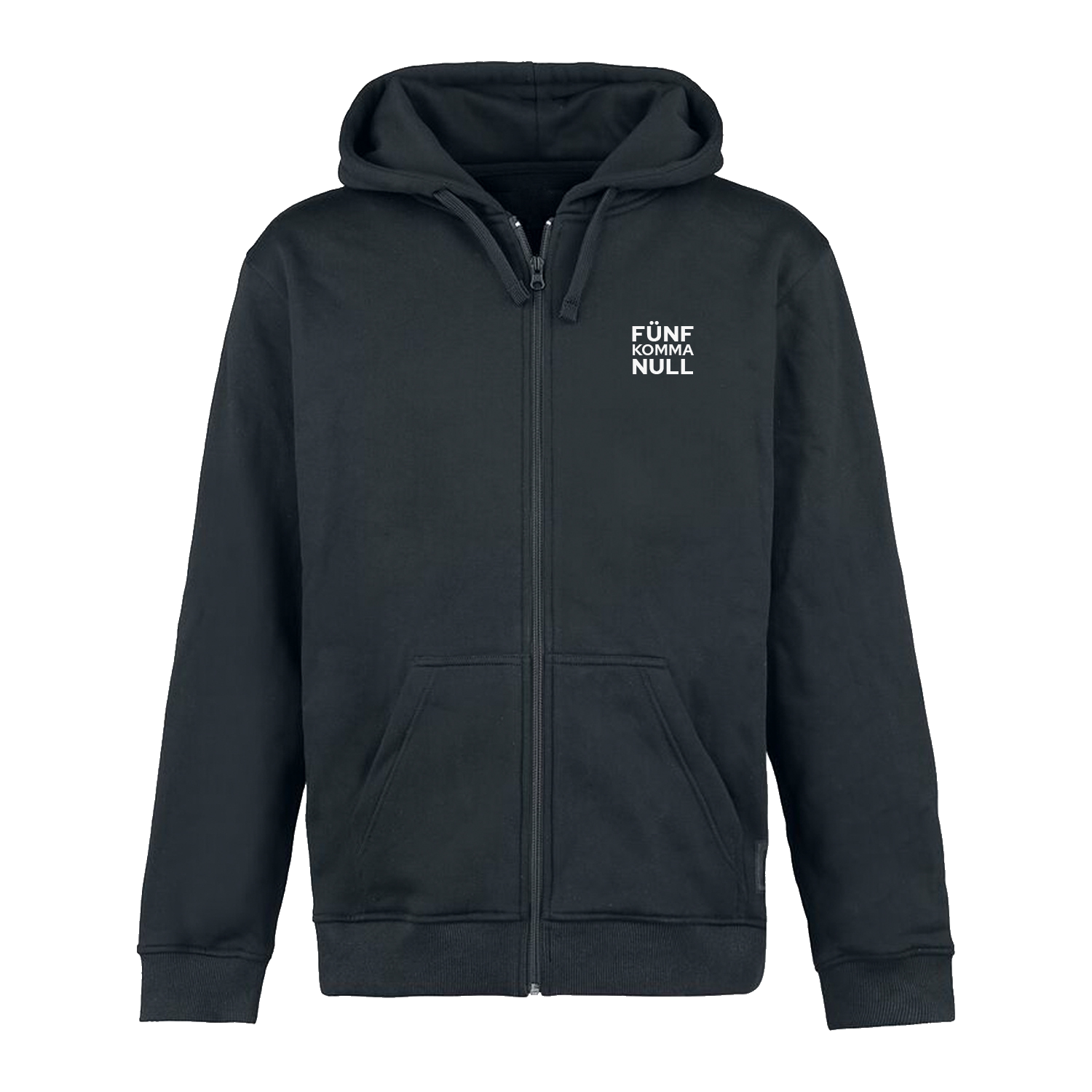 5,0 ORIGINAL Zipper, Unisex, FÜNFKOMMANULL-Schrift