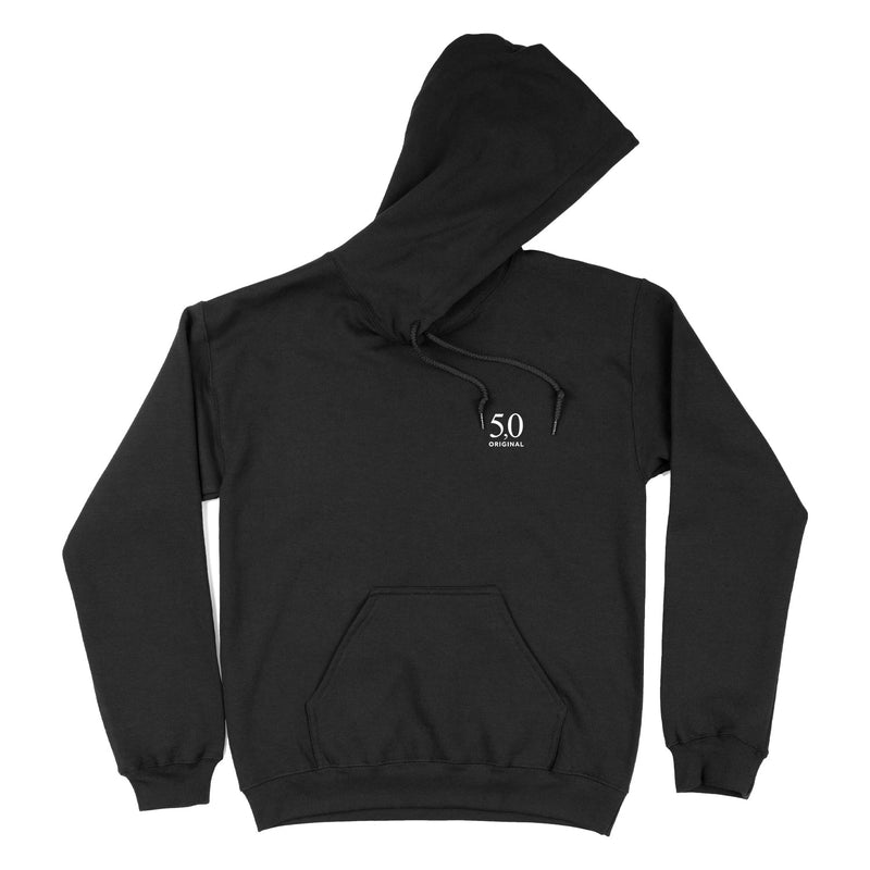 5,0 ORIGINAL Hoodie, Unisex, Logo weiß